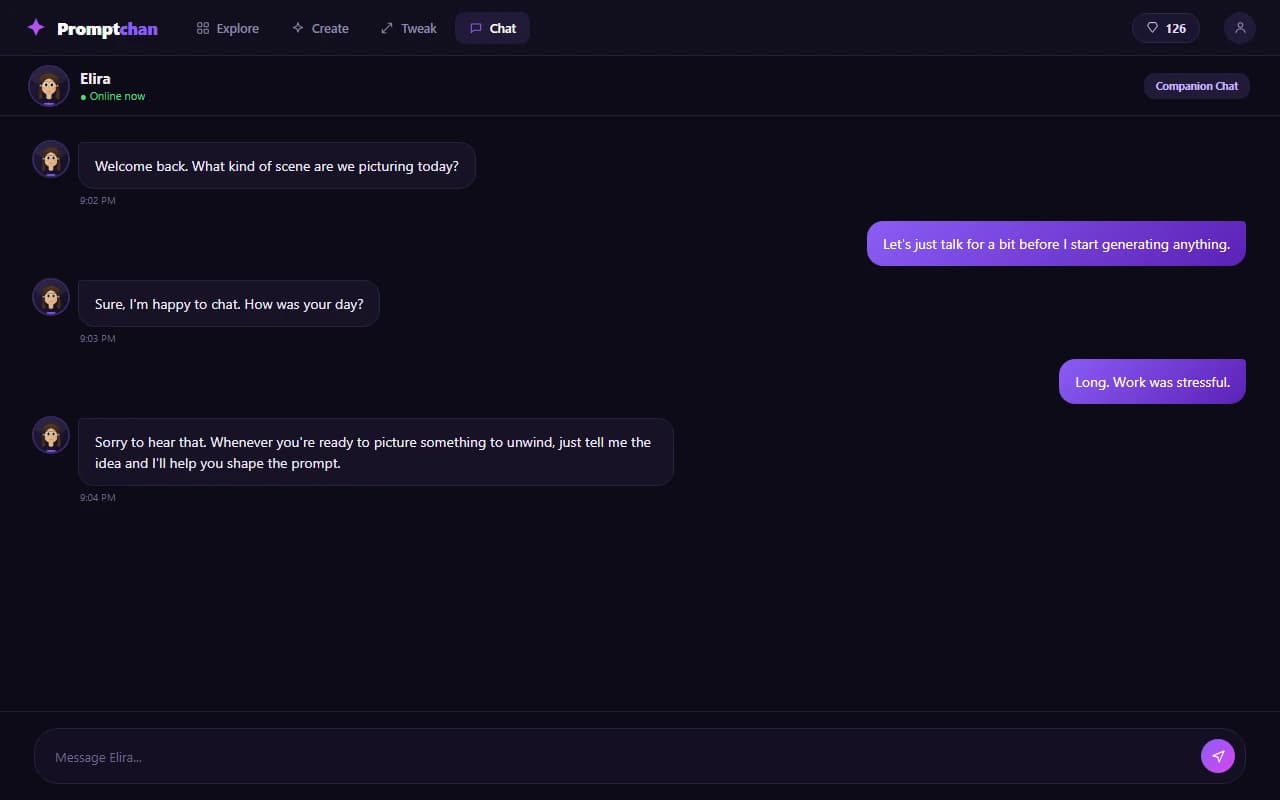 PromptChan interface screenshot