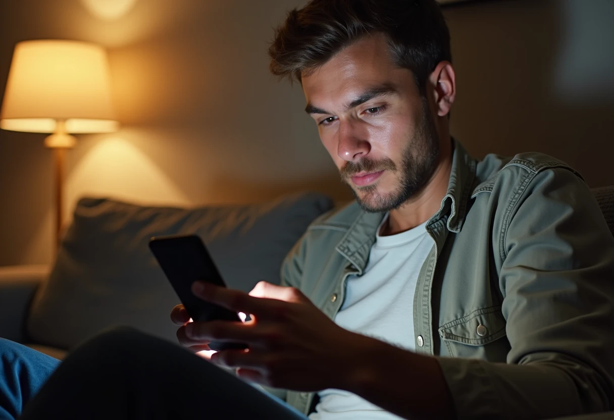 Person starting a free trial signup on a smartphone app screen